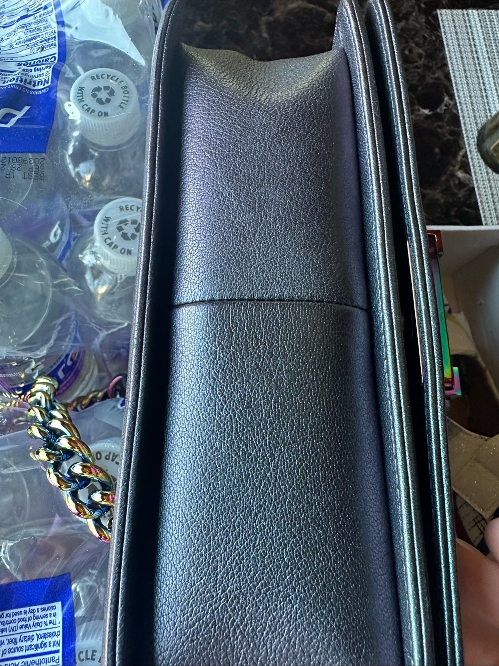 CHANEL Mermaid Purple Iridescent Boy Bag - Picture 6 of 11